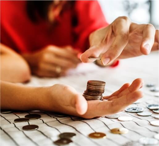 coins on hand